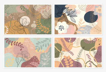 Wall Mural - Design banner frame background. Color poster background vector illustration.