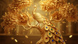 © THIBNH - gold Ai peacock and Generative golden feather idea for tree, power bird leaves symbol on prosperity 97197039 1