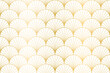 © Doodle And Design - Decorative art deco circle pattern with fan shape and line.  luxury repeat nouveau background. Simple, round elements texture. Luxury, elegant, vintage print for textile, linen, card, wrapping paper