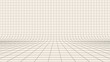 © ptgregus - Gray perspective grid lines pattern isolated on a background. Template platform for technology, user interface, industry, science, blueprint, or infographic concept. Vector illustration