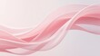 © BY - Flowing semi-transparent pink silk fabric with modified waves and soft gradient background from light pink to pale white, preserving smooth glossy texture