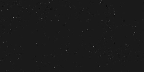 Wall Mural - Abstract black background with stars for your design. Vector starry night sky
