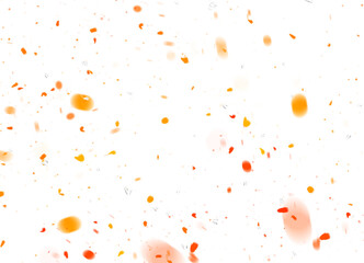 Wall Mural - Transparent glowing dust particles christmas glittering snowflakes colorful shining effect overlay background, glowing Bokeh dust explosion new year festive background 