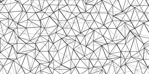 Abstract of simple gray line triangle pattern geometric background. Seamless geometric polygonal repeatable pattern swatch background, Trendy design vector background for web backdrop orpaper print.	