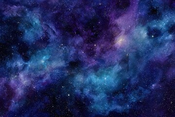 Wall Mural - Cosmic Nebula With Vibrant Colors