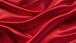 © rainbow - Smooth elegant wavy red silk material texture. background for banner and backdrop.