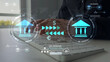 © Mer_Studio - Secure bank transfers and financial transactions with data protection, encryption, and privacy for safe online and international payments.