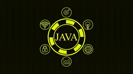 Software, web development, programming concept. Programming languages java and program. Software development
