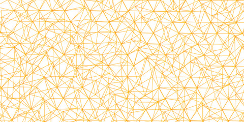 Abstract of simple golden line triangle pattern geometric background. Seamless geometric polygonal repeatable pattern swatch background, Trendy design vector background for web backdrop orpaper print.