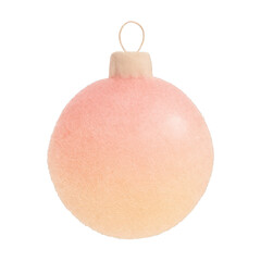 Wall Mural - PNG Pastel gradient Christmas ornament