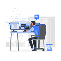 Programmer Flat Illustrations
