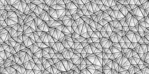 Abstract of simple gray line triangle pattern geometric background. Seamless geometric polygonal repeatable pattern swatch background, Trendy design vector background for web backdrop orpaper print.	