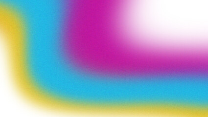 Wall Mural - Vibrant abstract gradient blend of magenta blue yellow and black smooth color transition