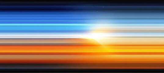 Canvas Print - abstract backdrop with motion effect in dynamic blue and orange hues for modern digital art designs