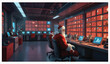 © Nokib - Santa Claus in high tech control room