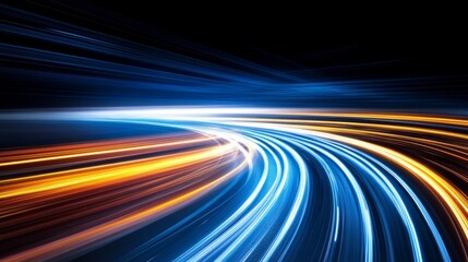Wall Mural - Dynamic Backdrop of Shimmering Abstract Trails Conveying Cutting Edge Speed, Motion, and Energy