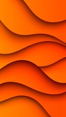 Canvas Print - Elegant Minimalist Abstract Background Featuring Subtle Curves in Warm Toned Orange for Design
