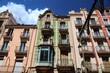 Alcoy town main street view - Avenida Pais Valencia. Town in Valencian Community in Spain. Sunny weather day.