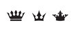 © MdJahid - Crown icon, black crown symbol collection, silhouette crown collection, king crown icon,  vector illustration EPS 10.