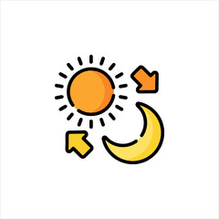 Wall Mural - Sun and Moon