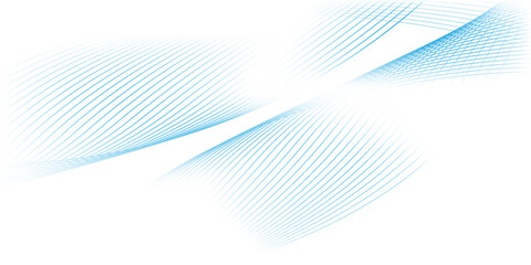 Wall Mural - Abstract Blue Wave Lines on White modern design Vector Illustration simple