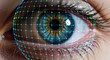 © Khaisan - Futuristic eye scanning biometric security identity verification high tech retina scan technology