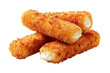 © eclipse - Golden-brown mozzarella sticks with crispy breadcrumb coating, cut out