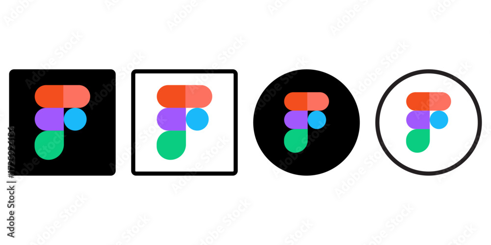 Vector de Stock Figma Logo Icon 2025, High-Resolution Vector Set, The ...