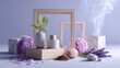 © Juan - Spa wellness arrangement lavender flowers lifestyle beauty cosmetic product concept