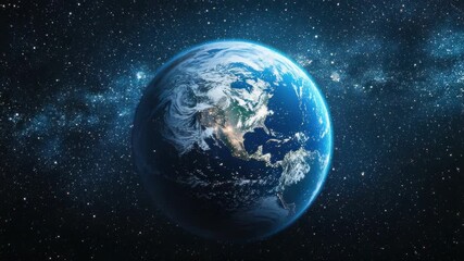 Wall Mural - Earth from Space with Stars