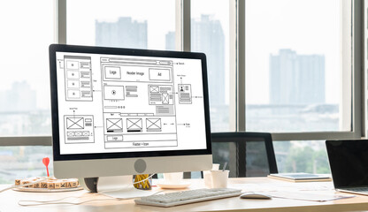 Website design software provide modish template for online retail business and e-commerce