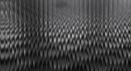 Abstract dark background with vertical lines and wavy pattern in monochrome