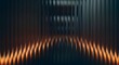 © MstEarun - Abstract dark background with vertical lines and orange light reflection