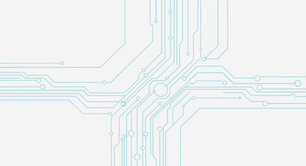 Blue Circuit Board Pattern Digital Technology Abstract Background Design