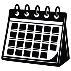 calendar page silhouette on white background (1).eps