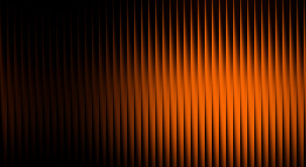 Abstract orange and black background with vertical lines creating a modern design