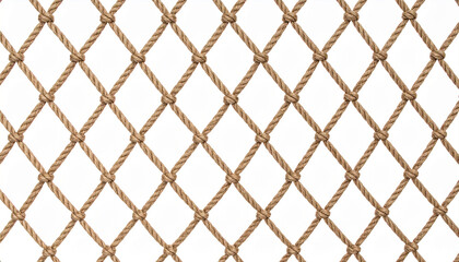 Rope Netting Texture: A detailed view showcases the intricate pattern and robust texture of a knotted rope net, suitable for a variety of design applications. 