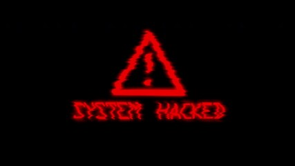 Security Breach Alert Message Animation with Warning Sign. System Hacked 4k video