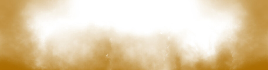 Wall Mural - Brown cloud particles isolated on transparent empty background. realistic smoke fog overlay. Realistic dry ice smoke clouds fog overlay template.