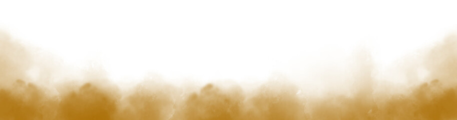 Wall Mural - Brown cloud particles isolated on transparent empty background. realistic smoke fog overlay. Realistic dry ice smoke clouds fog overlay template.