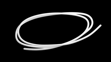 3D Smooth Line Circle Animation | Alpha Loop