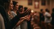 © Svitlana Vorotniak - African American man praying with other parishioners. Christian worship service for faith and devotion. Religious pray for spiritual guidance.