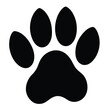 © icon sos - dog paw silhouette vector flat illustration design (1).eps