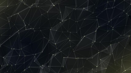 Wall Mural - Seamless Looping Connected Dots Lines Mesh Structure
