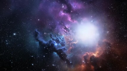 Wall Mural - Diving into the vastness of space, this journey showcases vibrant galaxies, twinkling stars, and mesmerizing cosmic clouds that inspire wonder and curiosity.
