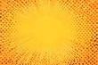 © Mahmudul - Bright yellow sunburst with orange dots abstract background