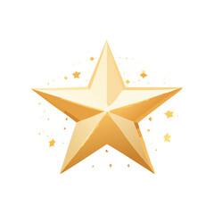 Wall Mural - Luxurious Shiny Gold Star