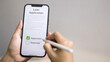 © จุฑารัตน์ เจริญวงษ์ - Loan application approved on smartphone, digital lending and mobile credit approval