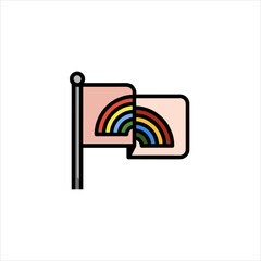 Wall Mural - Rainbow Flag