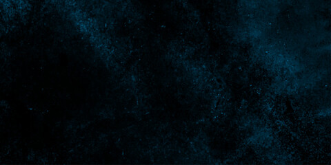 Canvas Print - Cyan color scattered heavy grunge texture, blue grey dark background of school blackboard colored texture, abstract navy blue grunge texture or black background.